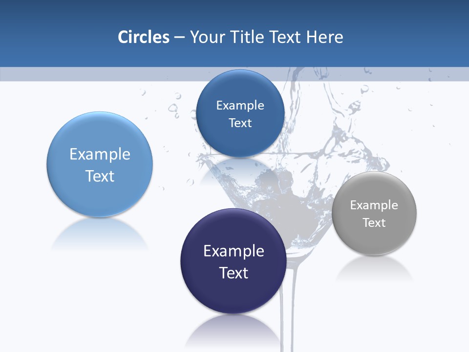 Ice Bond Splashing PowerPoint Template