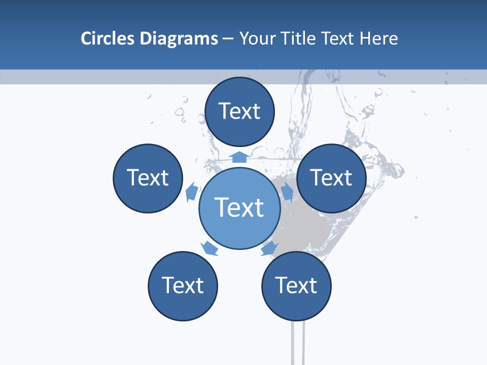 Ice Bond Splashing PowerPoint Template