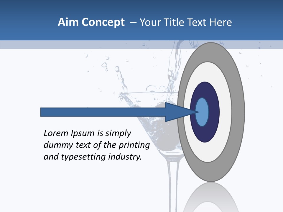 Ice Bond Splashing PowerPoint Template