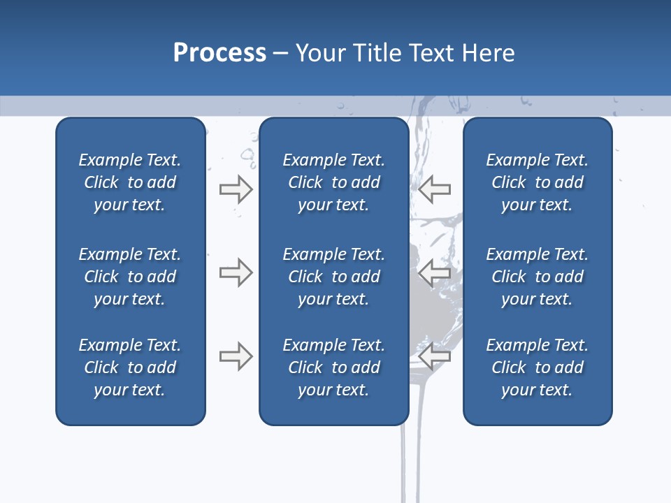 Ice Bond Splashing PowerPoint Template