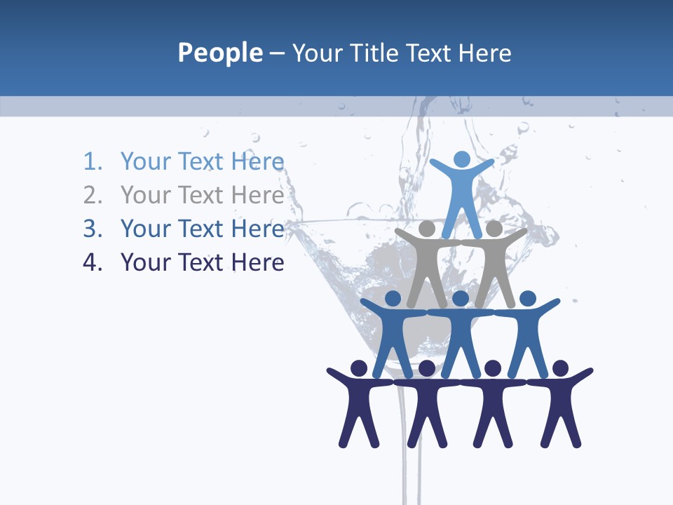 Ice Bond Splashing PowerPoint Template