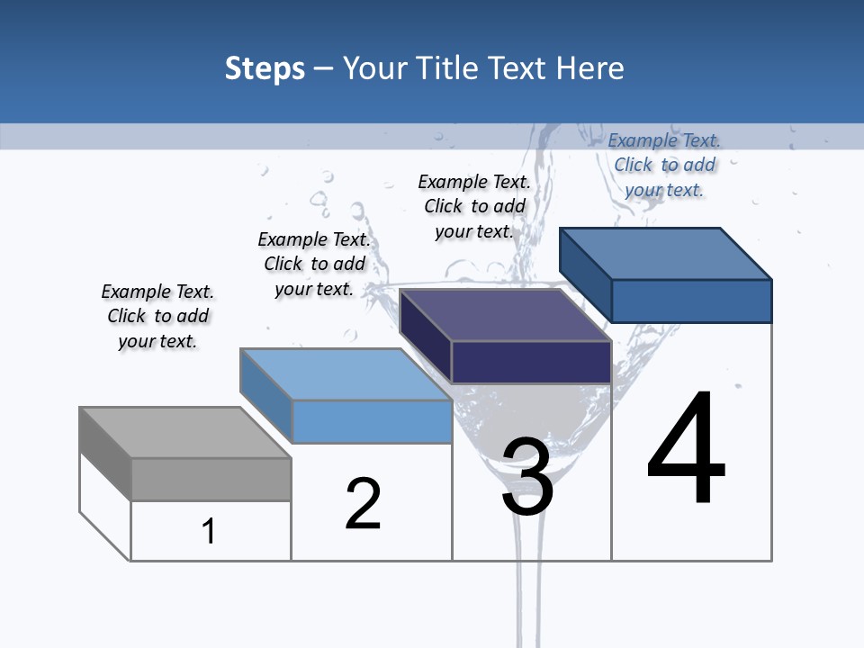 Ice Bond Splashing PowerPoint Template