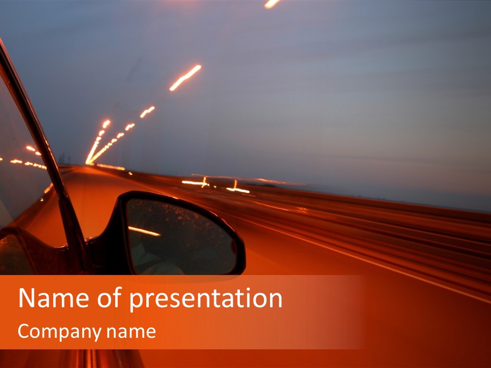 Road Building Fast PowerPoint Template