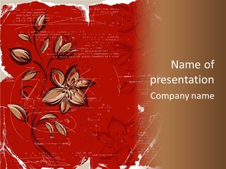 Abstract Background Beautiful Ornate PowerPoint Template