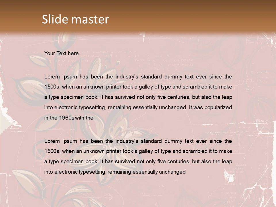 Abstract Background Beautiful Ornate PowerPoint Template