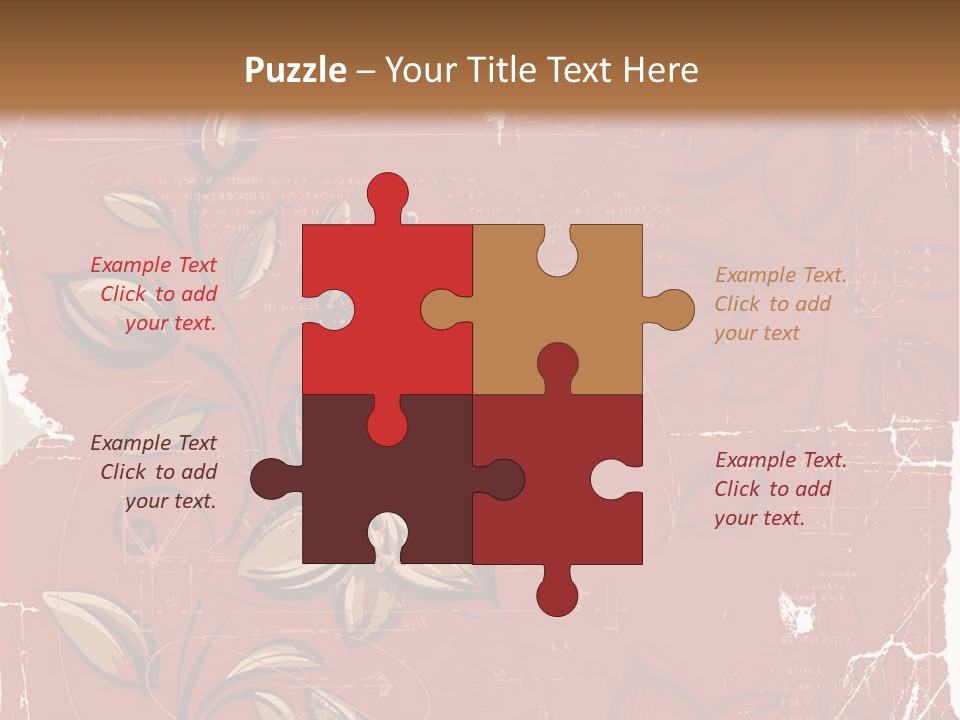 Abstract Background Beautiful Ornate PowerPoint Template