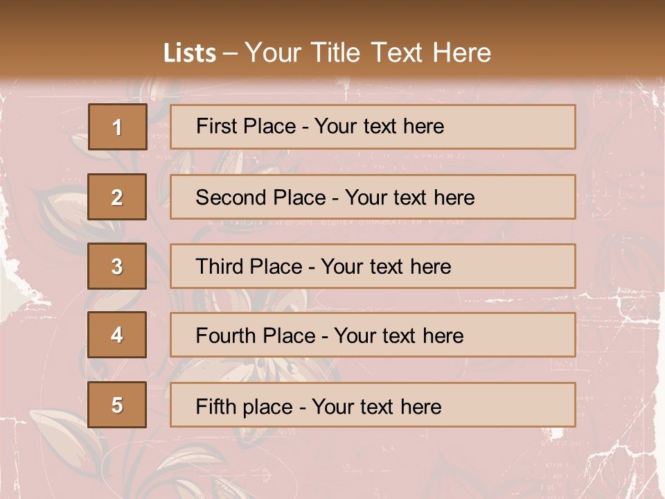 Abstract Background Beautiful Ornate PowerPoint Template