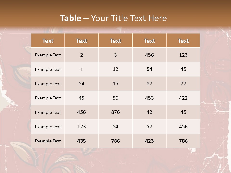 Abstract Background Beautiful Ornate PowerPoint Template