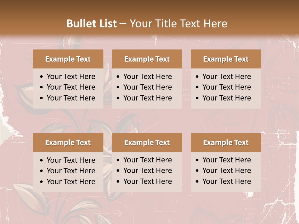 Abstract Background Beautiful Ornate PowerPoint Template