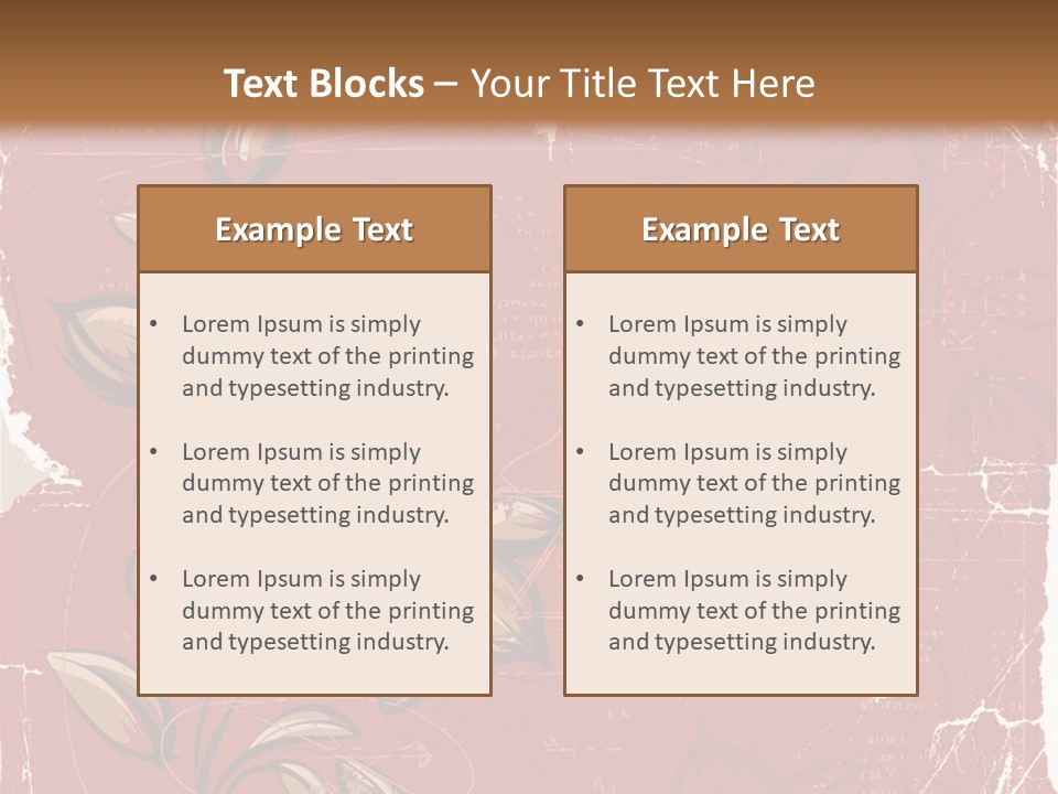 Abstract Background Beautiful Ornate PowerPoint Template