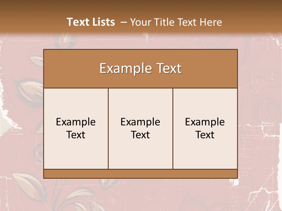 Abstract Background Beautiful Ornate PowerPoint Template