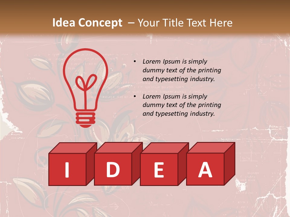 Abstract Background Beautiful Ornate PowerPoint Template