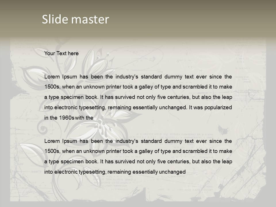 Panel Stain Background PowerPoint Template