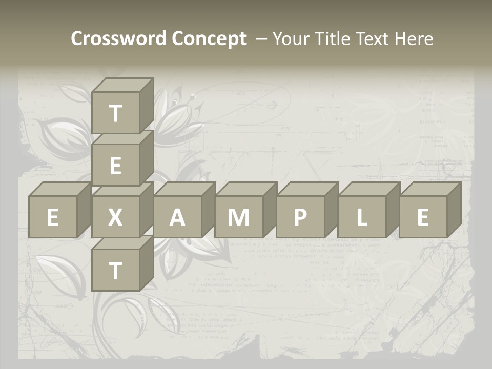 Panel Stain Background PowerPoint Template