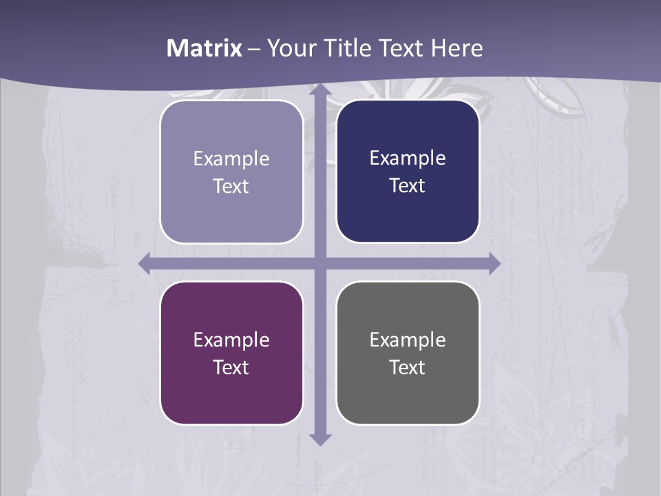 Vintage Lily Shape PowerPoint Template