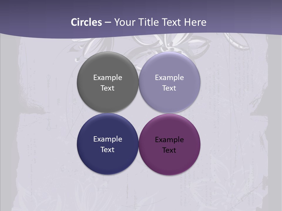Vintage Lily Shape PowerPoint Template