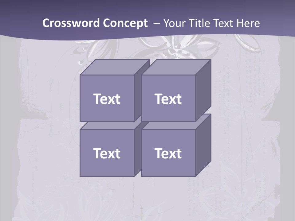 Vintage Lily Shape PowerPoint Template