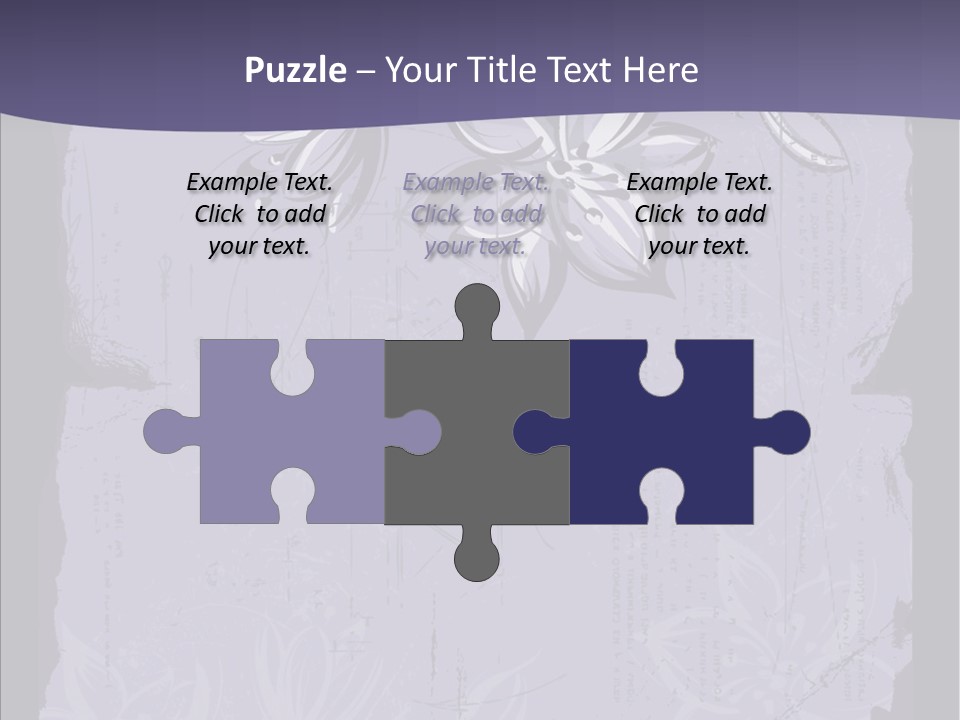 Vintage Lily Shape PowerPoint Template