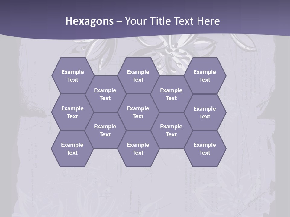 Vintage Lily Shape PowerPoint Template