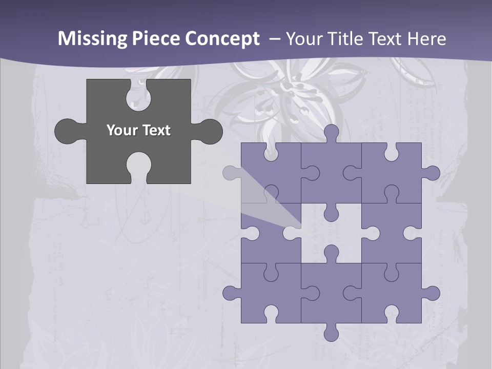 Vintage Lily Shape PowerPoint Template