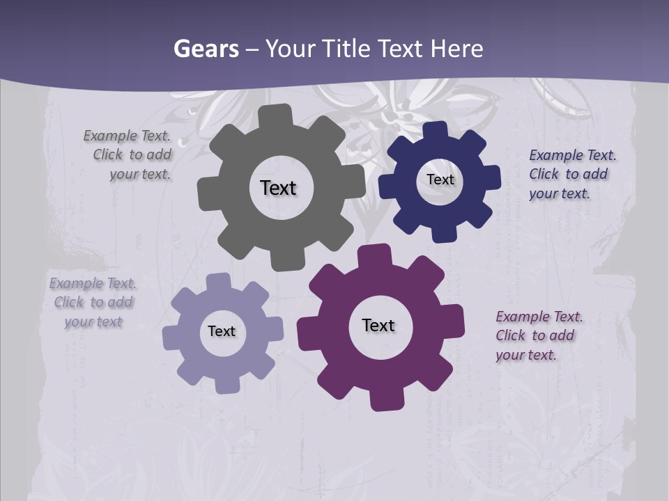 Vintage Lily Shape PowerPoint Template