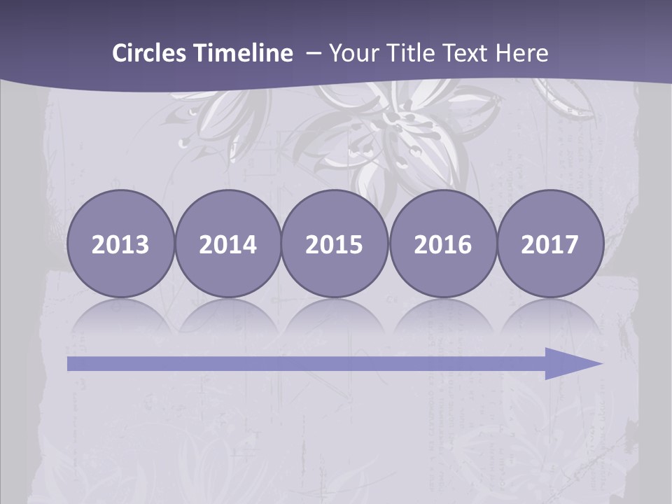 Vintage Lily Shape PowerPoint Template