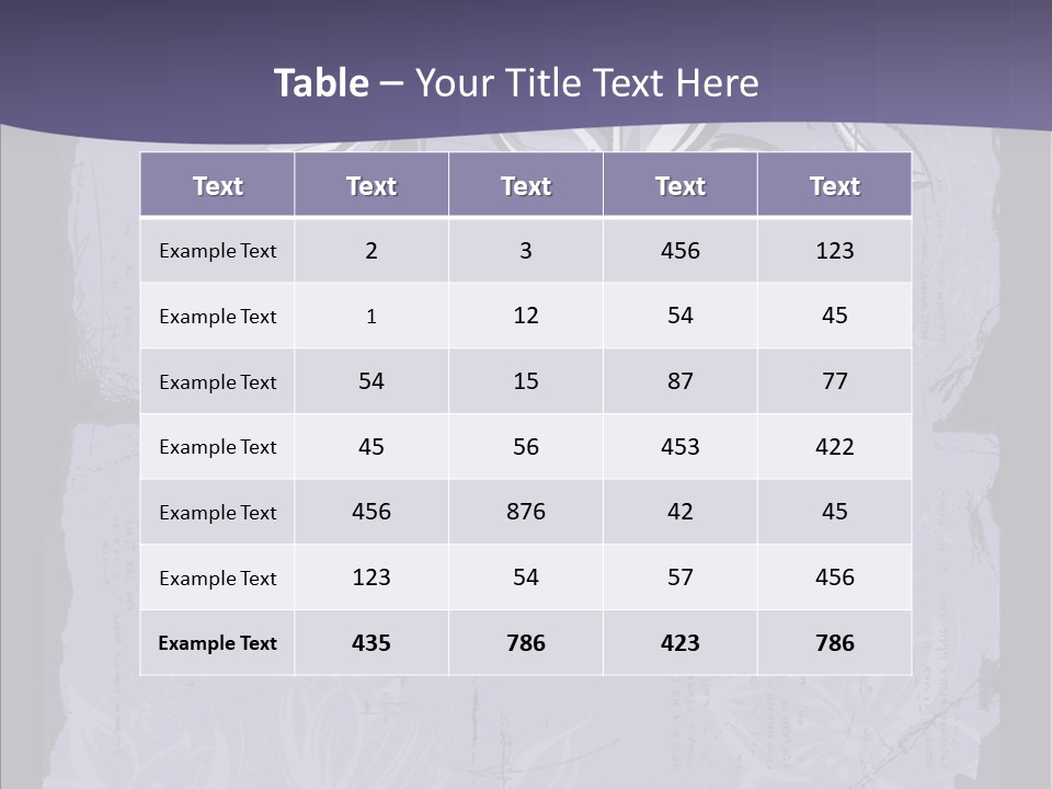 Vintage Lily Shape PowerPoint Template