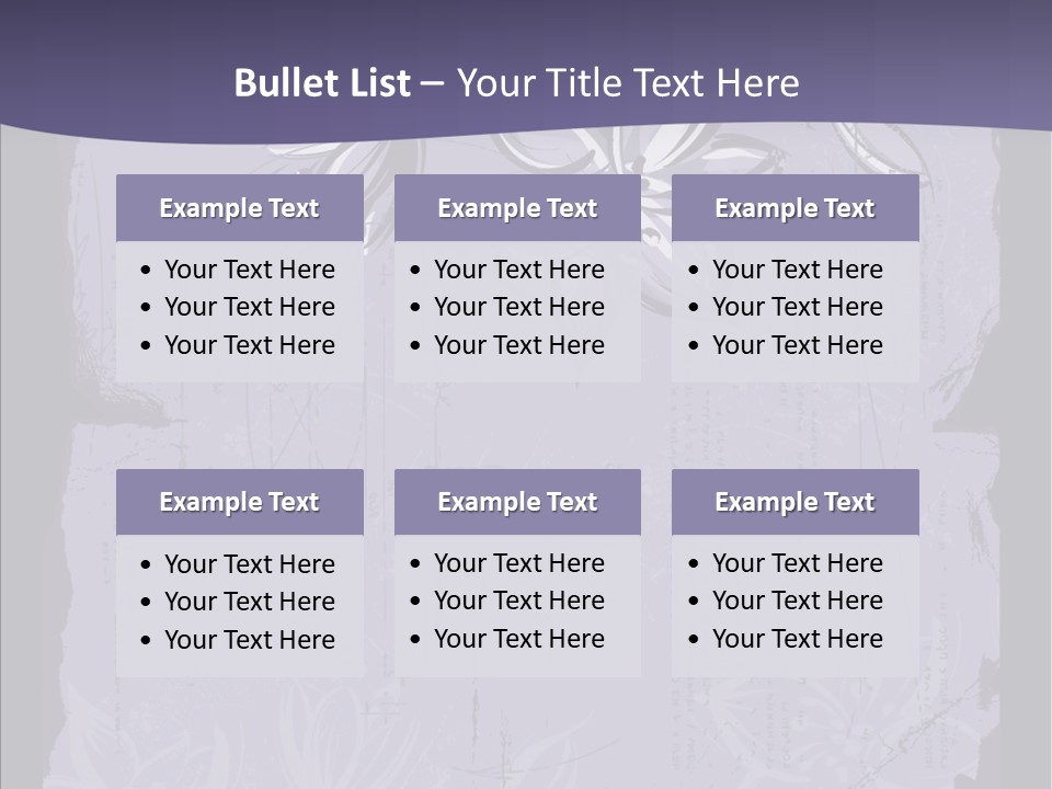 Vintage Lily Shape PowerPoint Template