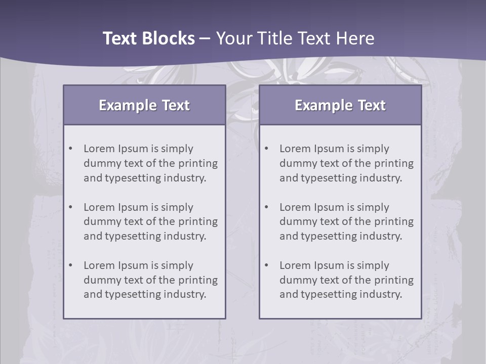 Vintage Lily Shape PowerPoint Template