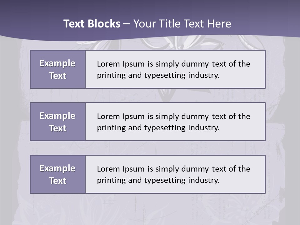 Vintage Lily Shape PowerPoint Template