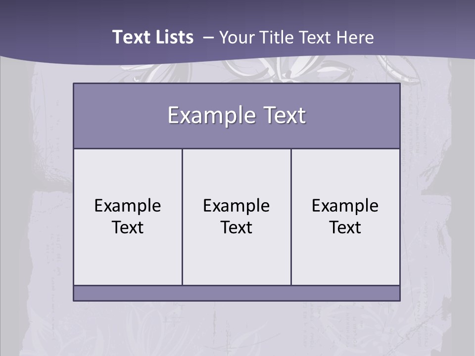 Vintage Lily Shape PowerPoint Template