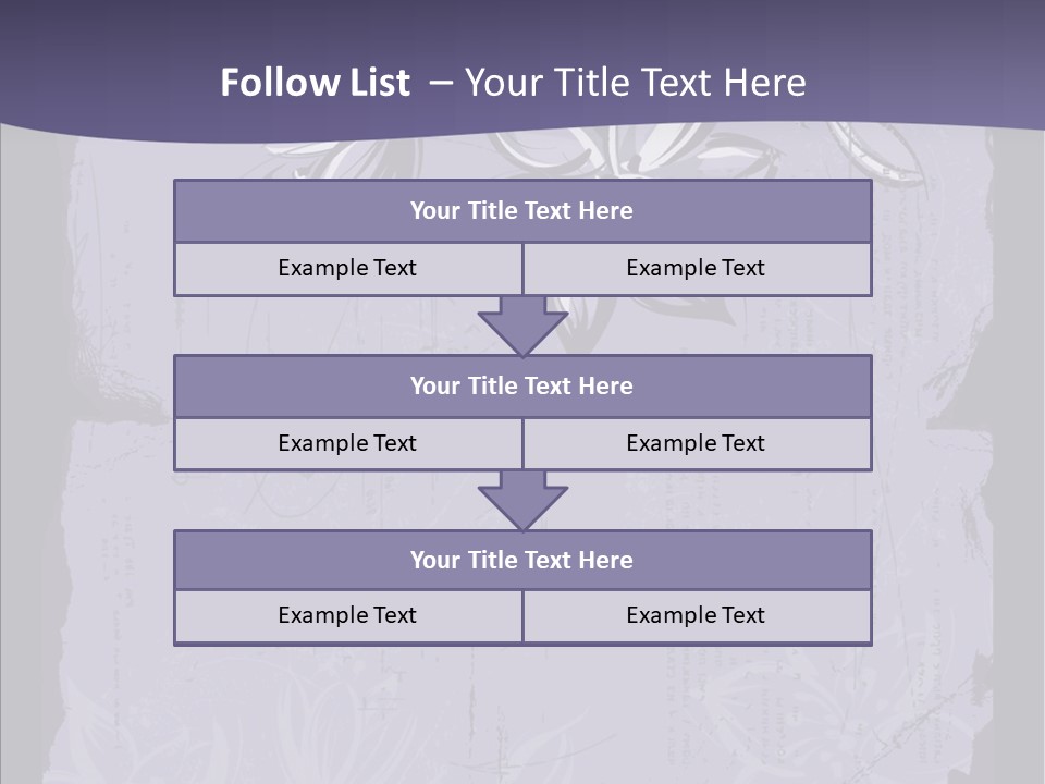 Vintage Lily Shape PowerPoint Template