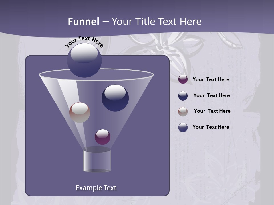 Vintage Lily Shape PowerPoint Template