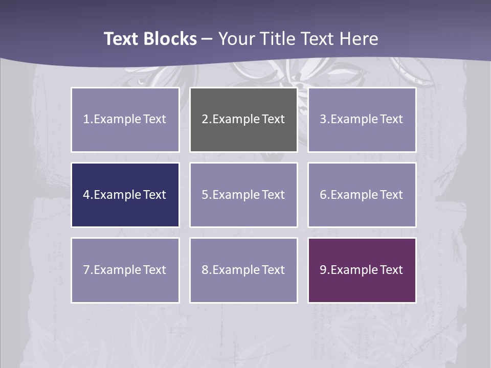 Vintage Lily Shape PowerPoint Template