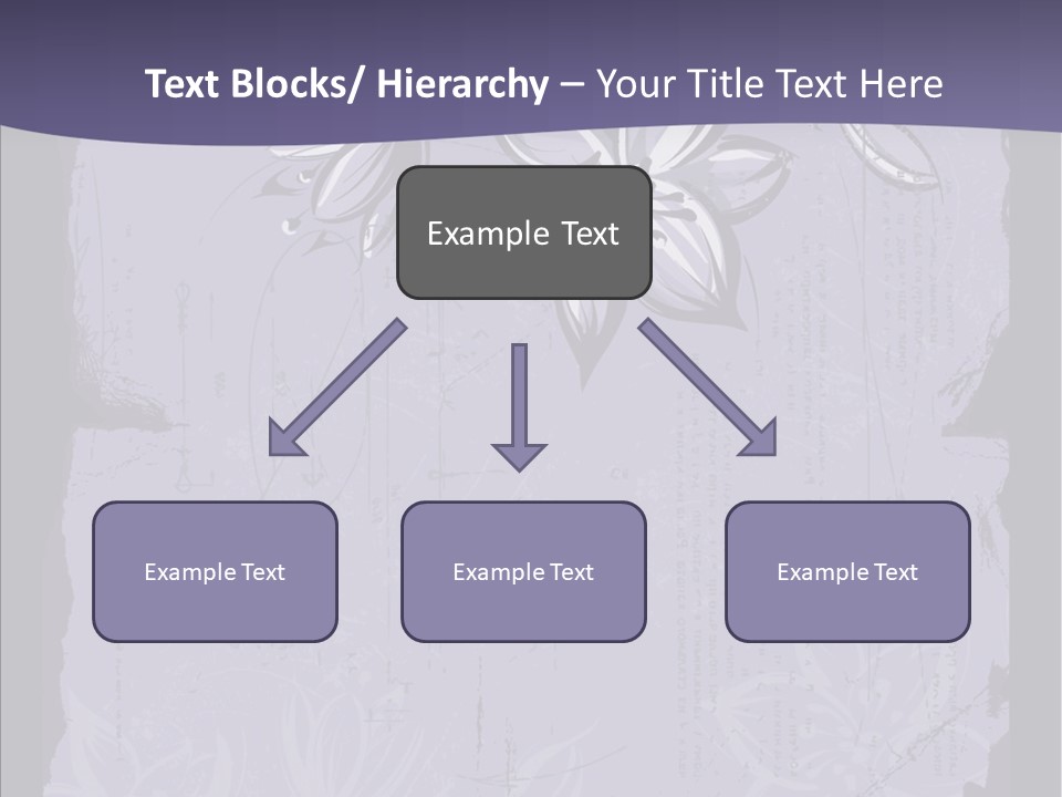 Vintage Lily Shape PowerPoint Template