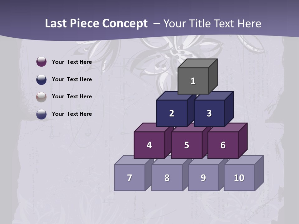 Vintage Lily Shape PowerPoint Template
