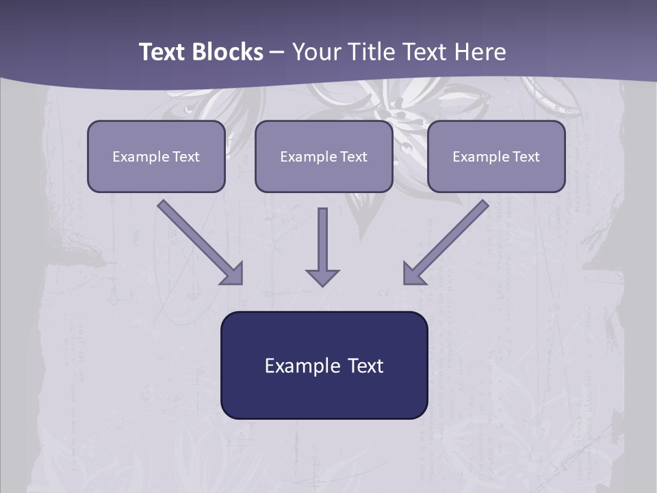 Vintage Lily Shape PowerPoint Template