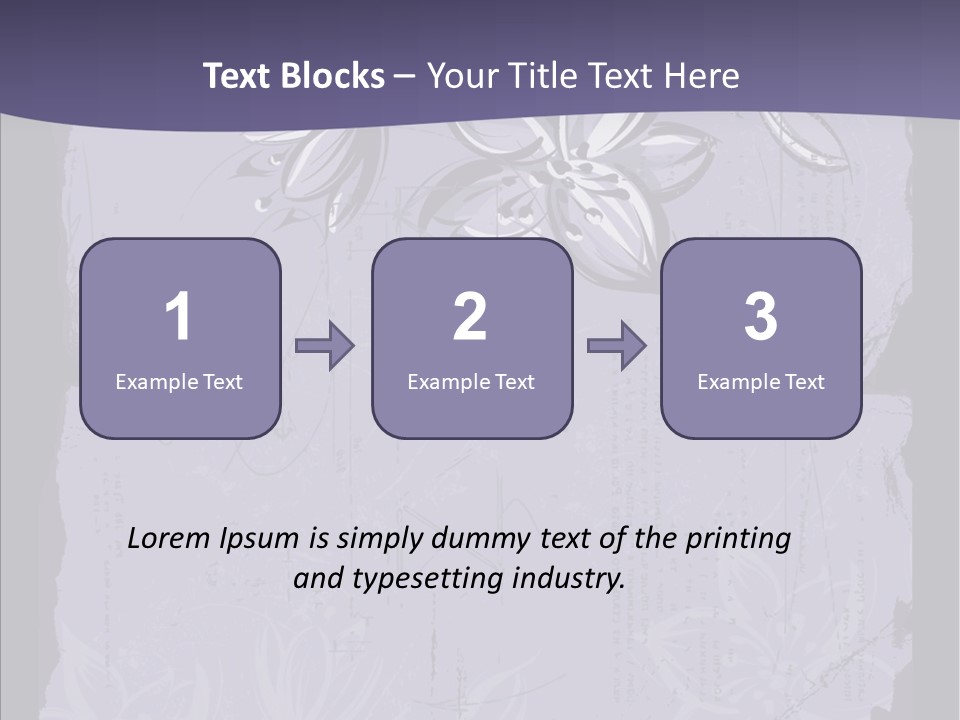 Vintage Lily Shape PowerPoint Template
