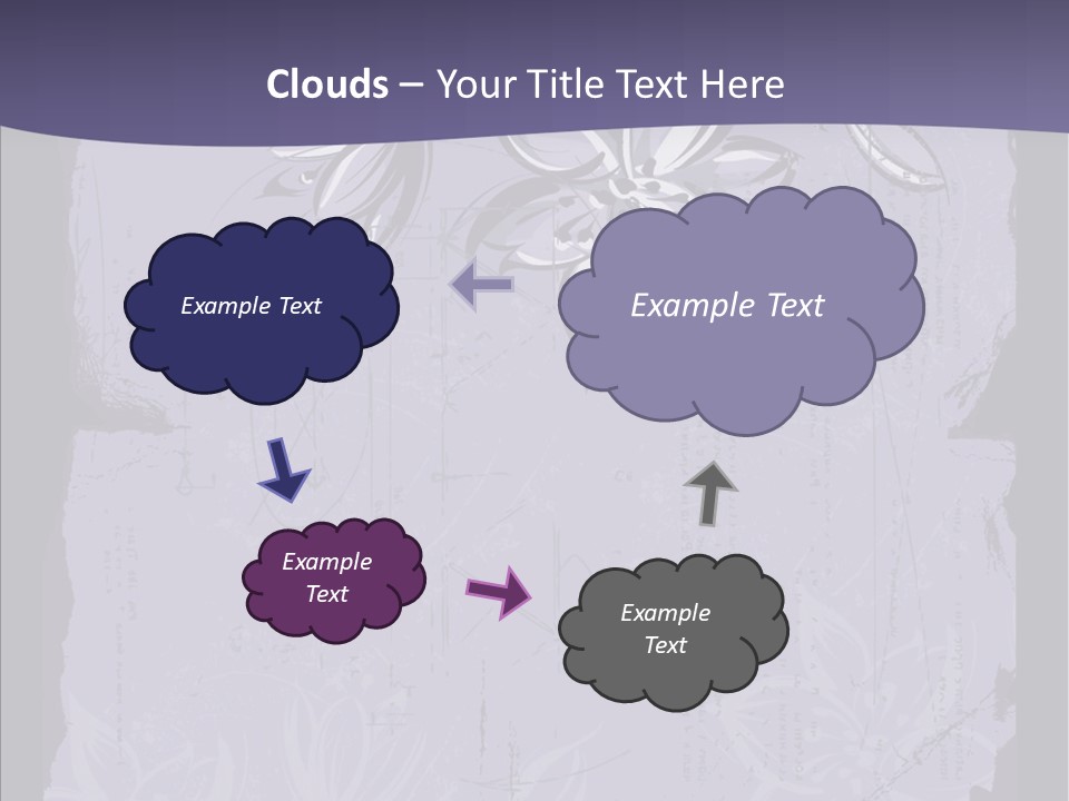 Vintage Lily Shape PowerPoint Template