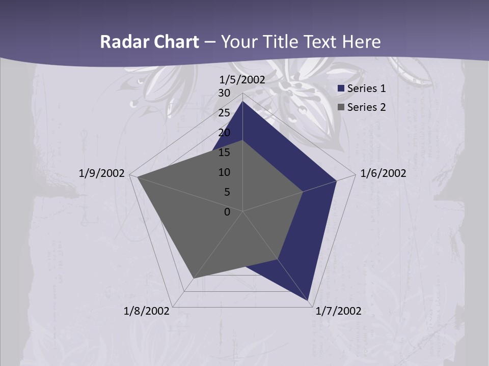 Vintage Lily Shape PowerPoint Template