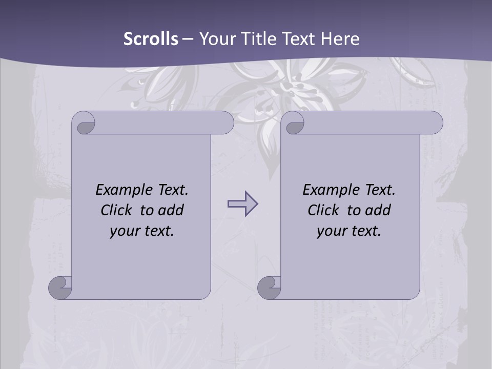 Vintage Lily Shape PowerPoint Template