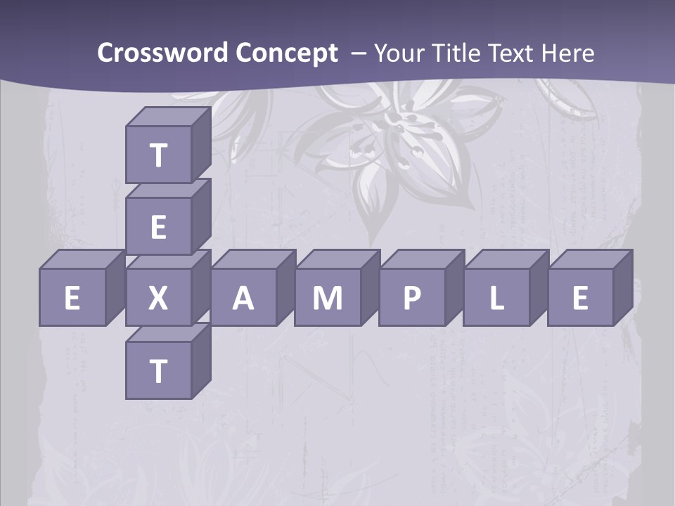 Vintage Lily Shape PowerPoint Template