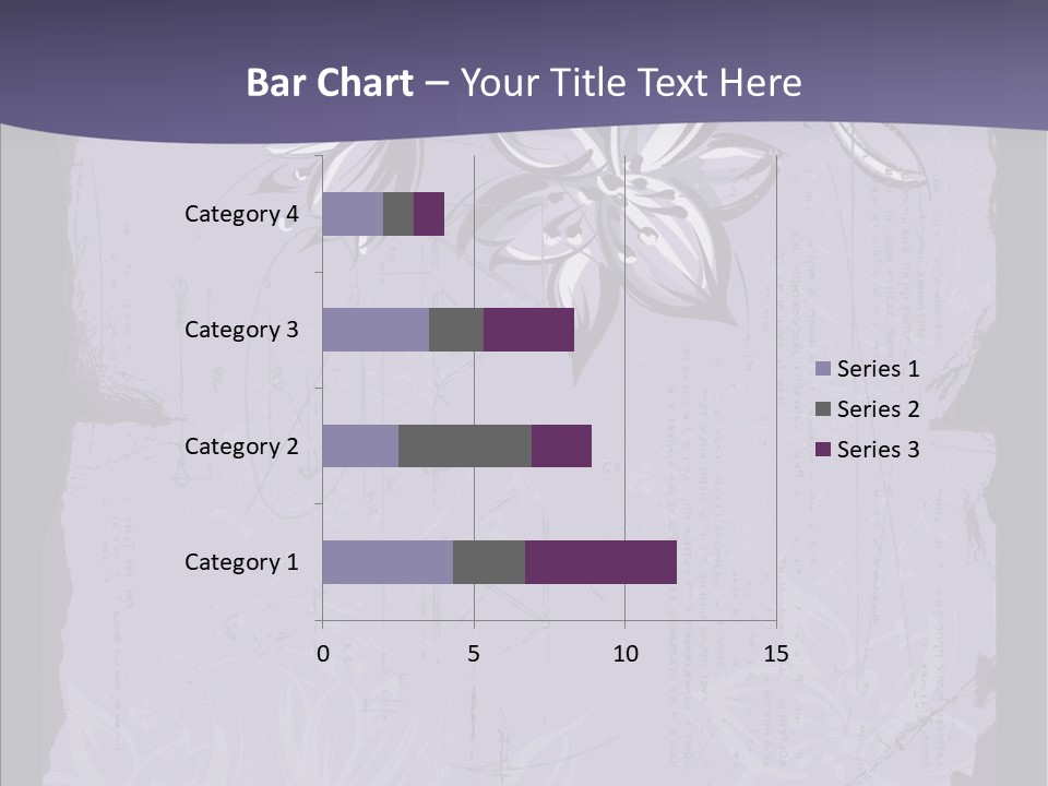 Vintage Lily Shape PowerPoint Template