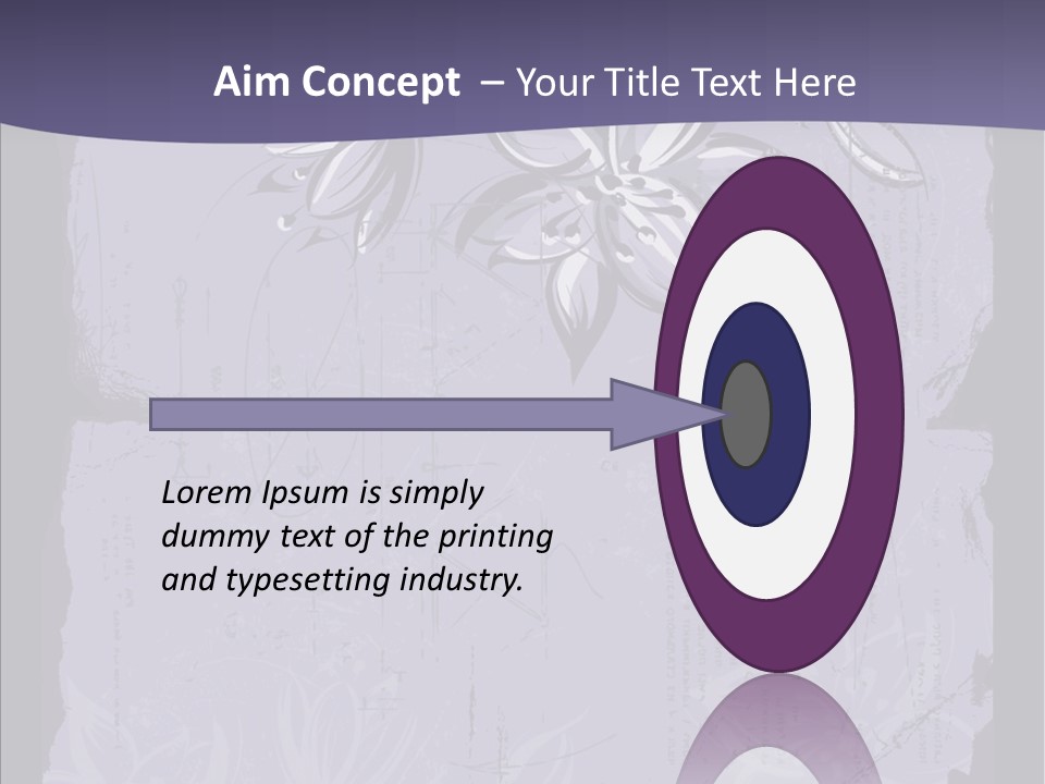 Vintage Lily Shape PowerPoint Template