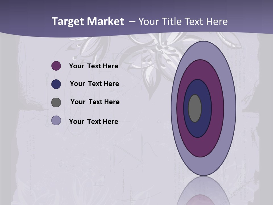 Vintage Lily Shape PowerPoint Template