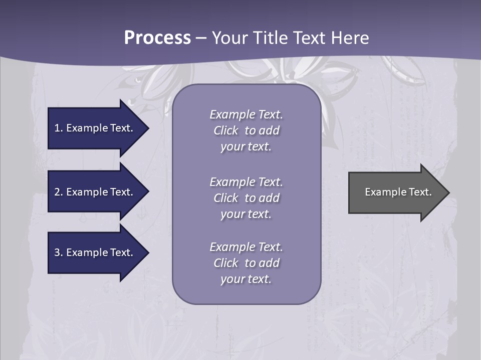 Vintage Lily Shape PowerPoint Template