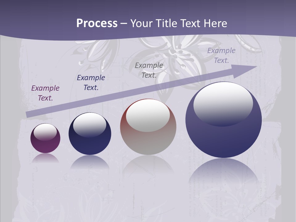 Vintage Lily Shape PowerPoint Template