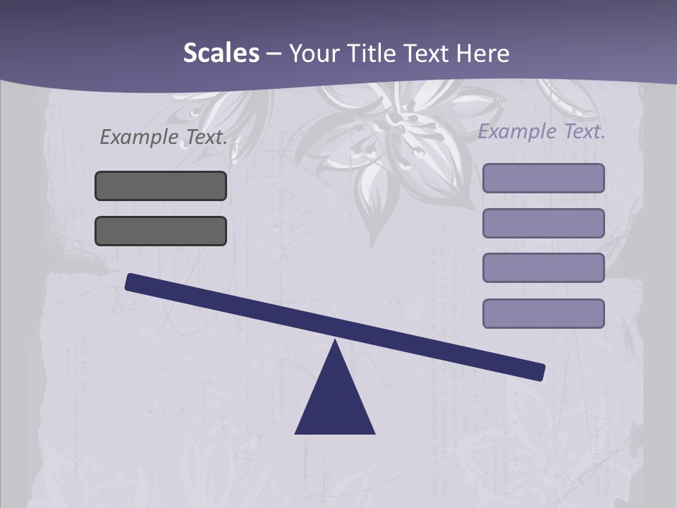 Vintage Lily Shape PowerPoint Template