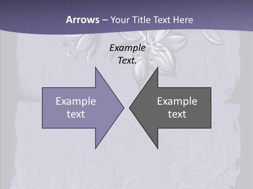 Vintage Lily Shape PowerPoint Template