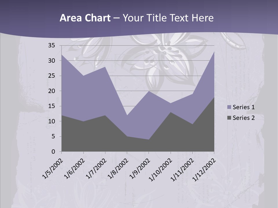 Vintage Lily Shape PowerPoint Template